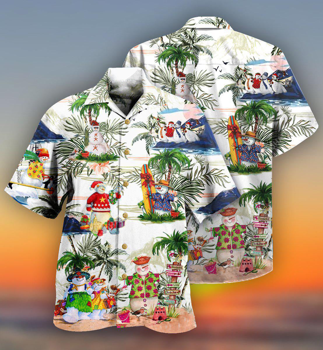 Snowman Amazing Style Hawaii - Hawaiian Shirt