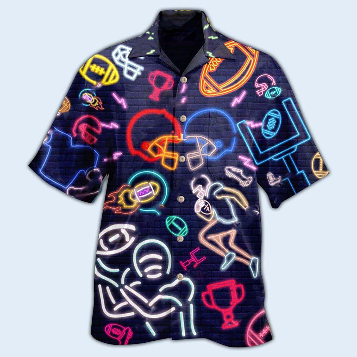 American Football Play Like A King - Hawaiian Shirt