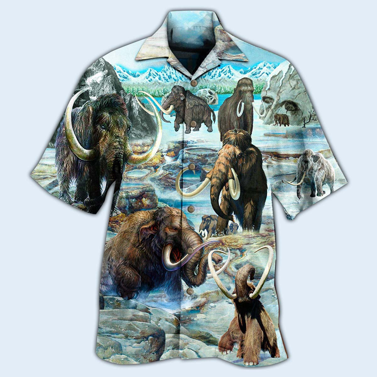 Mammoth Animals Back To Time Mammoth Alive - Hawaiian Shirt