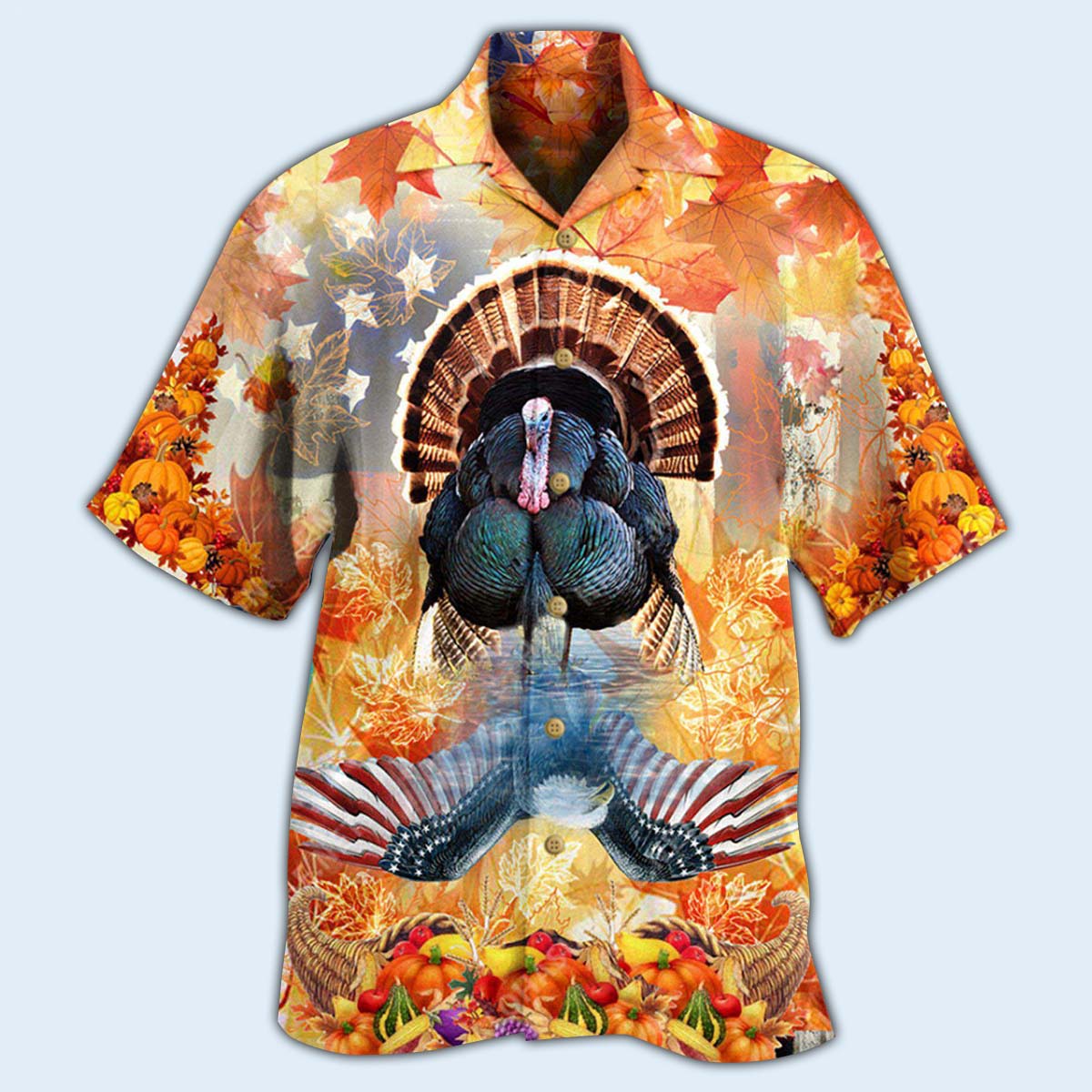 Turkey Love Autumn Love America - Hawaiian Shirt