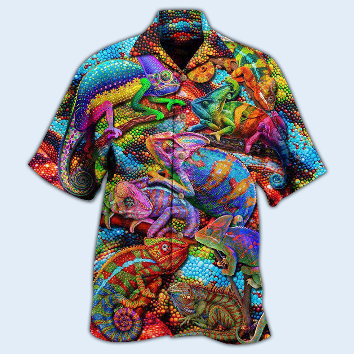 Chameleon Animals My Chameleon Really Looks Up To Me And I Love Style - Hawaiian Shirt