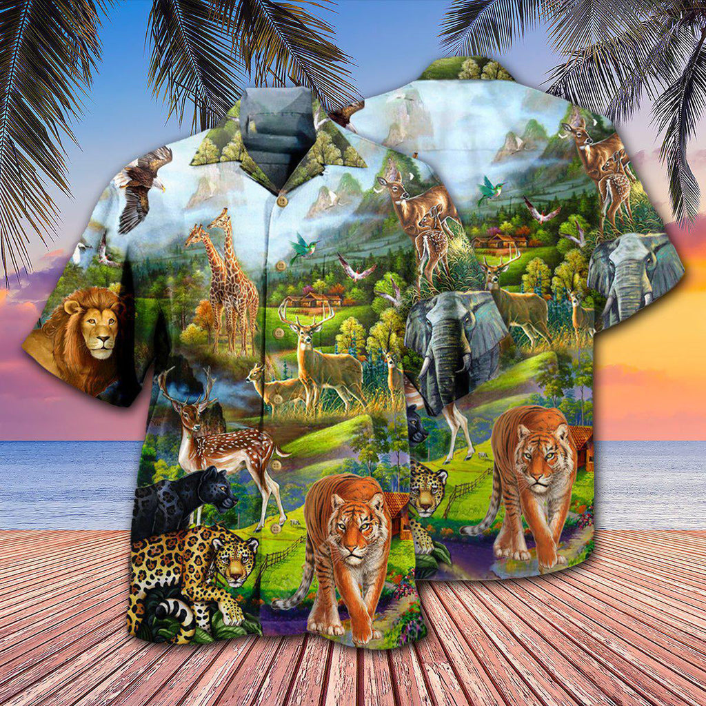 Animals World Wild Life So Good Mountain - Hawaiian Shirt