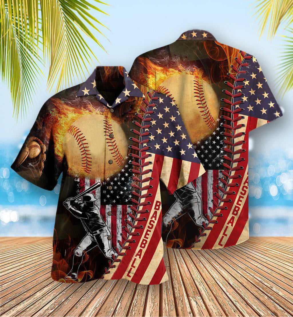 Baseball Nothing More America Than Baseball - Hawaiian Shirt