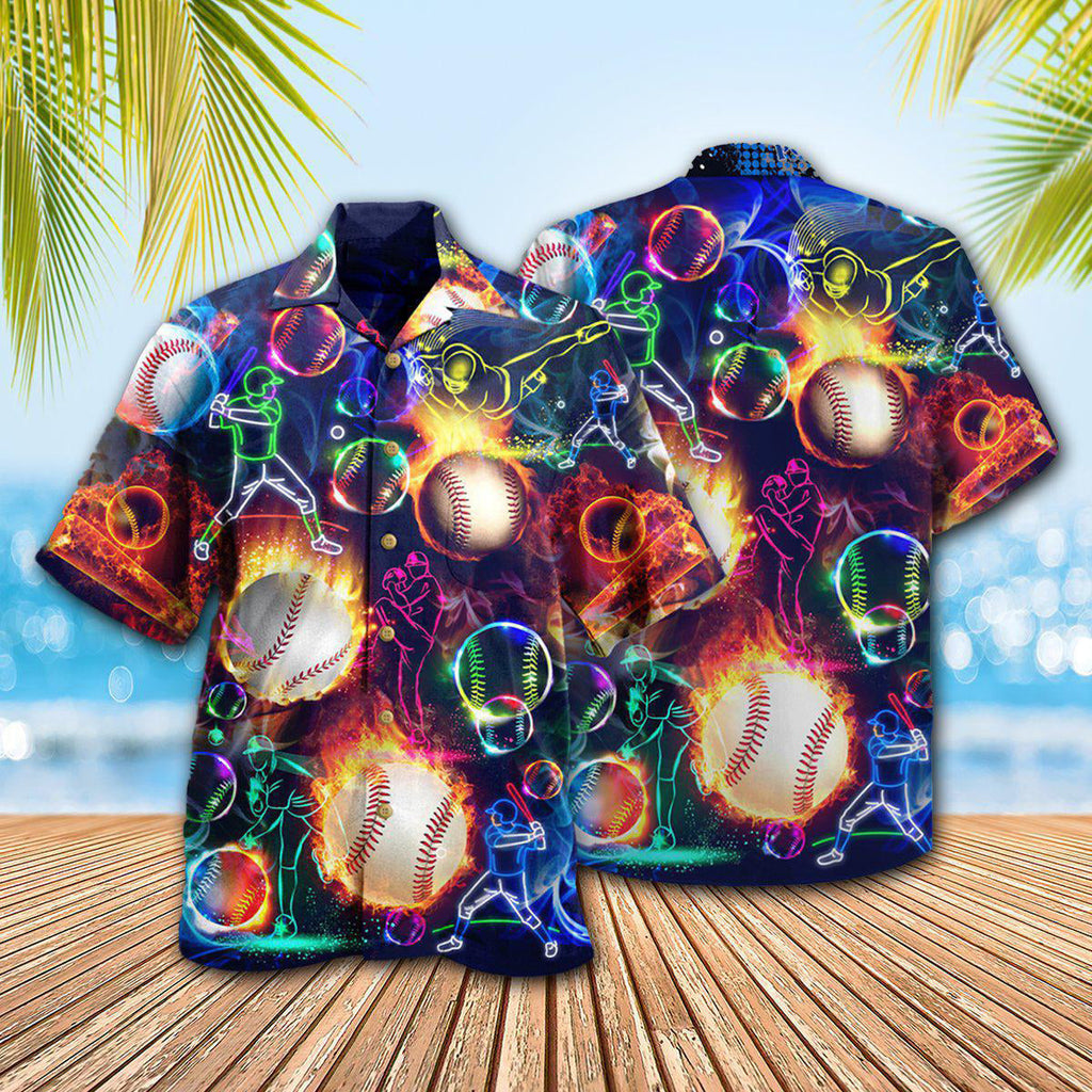 Baseball The Others Chase My Ball Funny Fire - Hawaiian Shirt