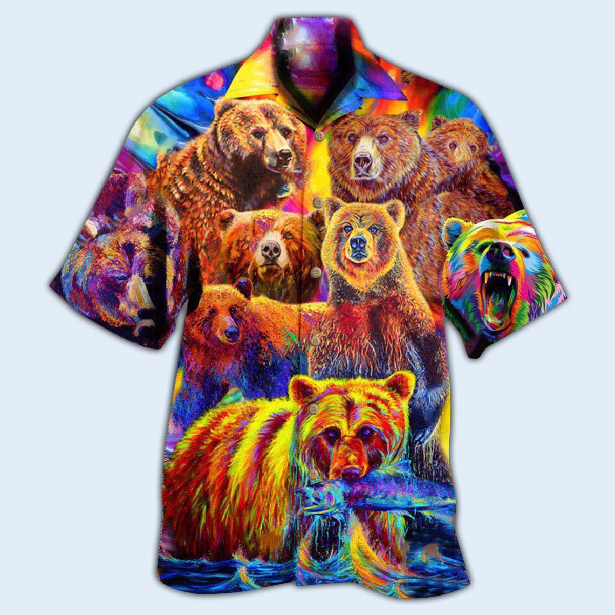 Bear Life Is Better With A Bear Color Life - Hawaiian Shirt