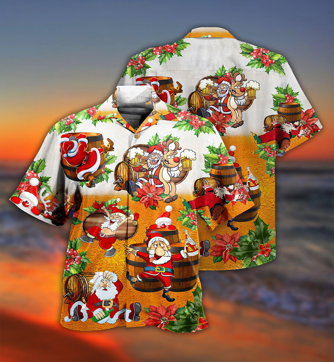 Christmas Beer Christmas Dear Santa Heres Your Beer - Hawaiian Shirt