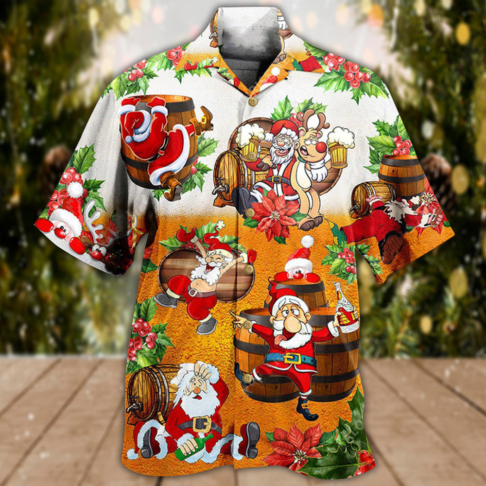 Christmas Beer Christmas Dear Santa Heres Your Beer - Hawaiian Shirt