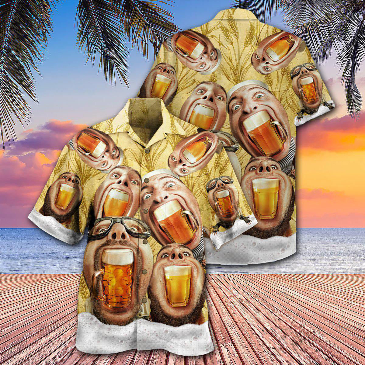 Beer Wish You Were Beer - Hawaiian Shirt
