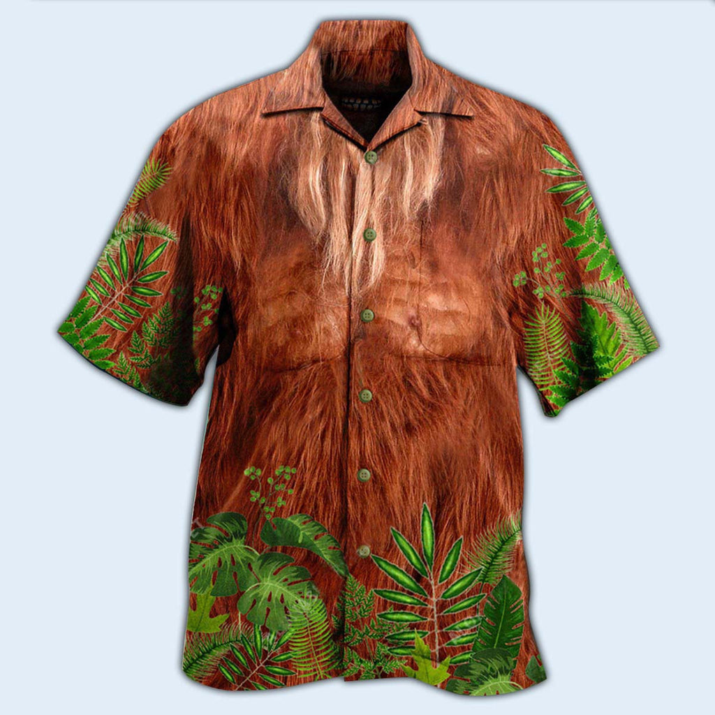 Bigfoot Hair Don't Care - Hawaiian Shirt
