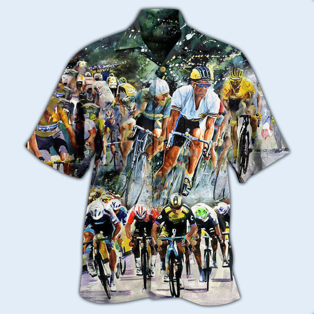 Bike Just Enjoy The Ride Road Bicycle Racing So Funny - Hawaiian Shirt