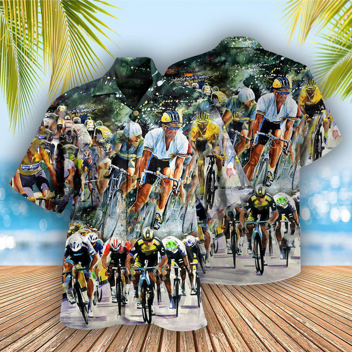 Bike Just Enjoy The Ride Road Bicycle Racing So Funny - Hawaiian Shirt