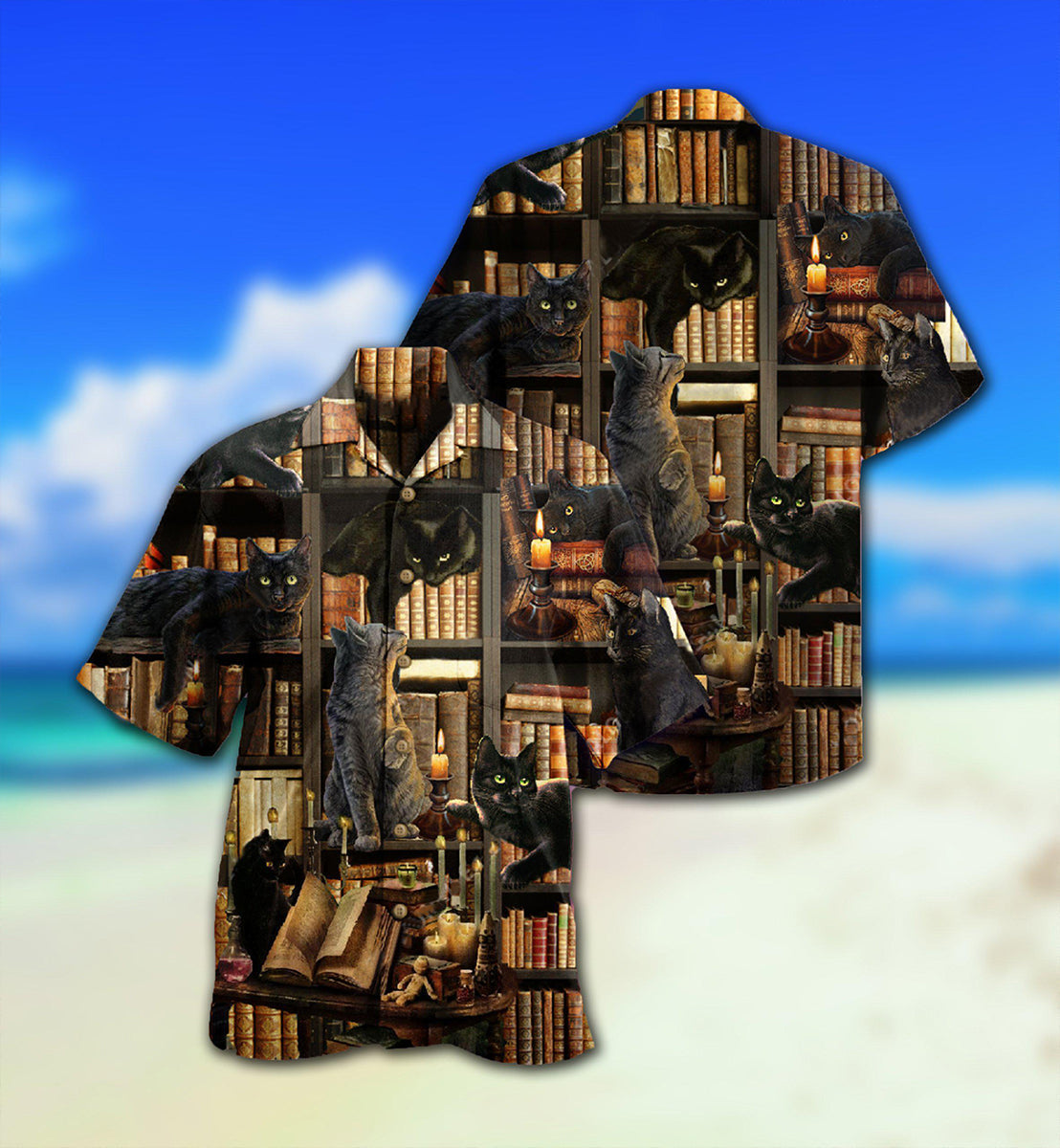 Book Cats Love Book Everytime - Hawaiian Shirt