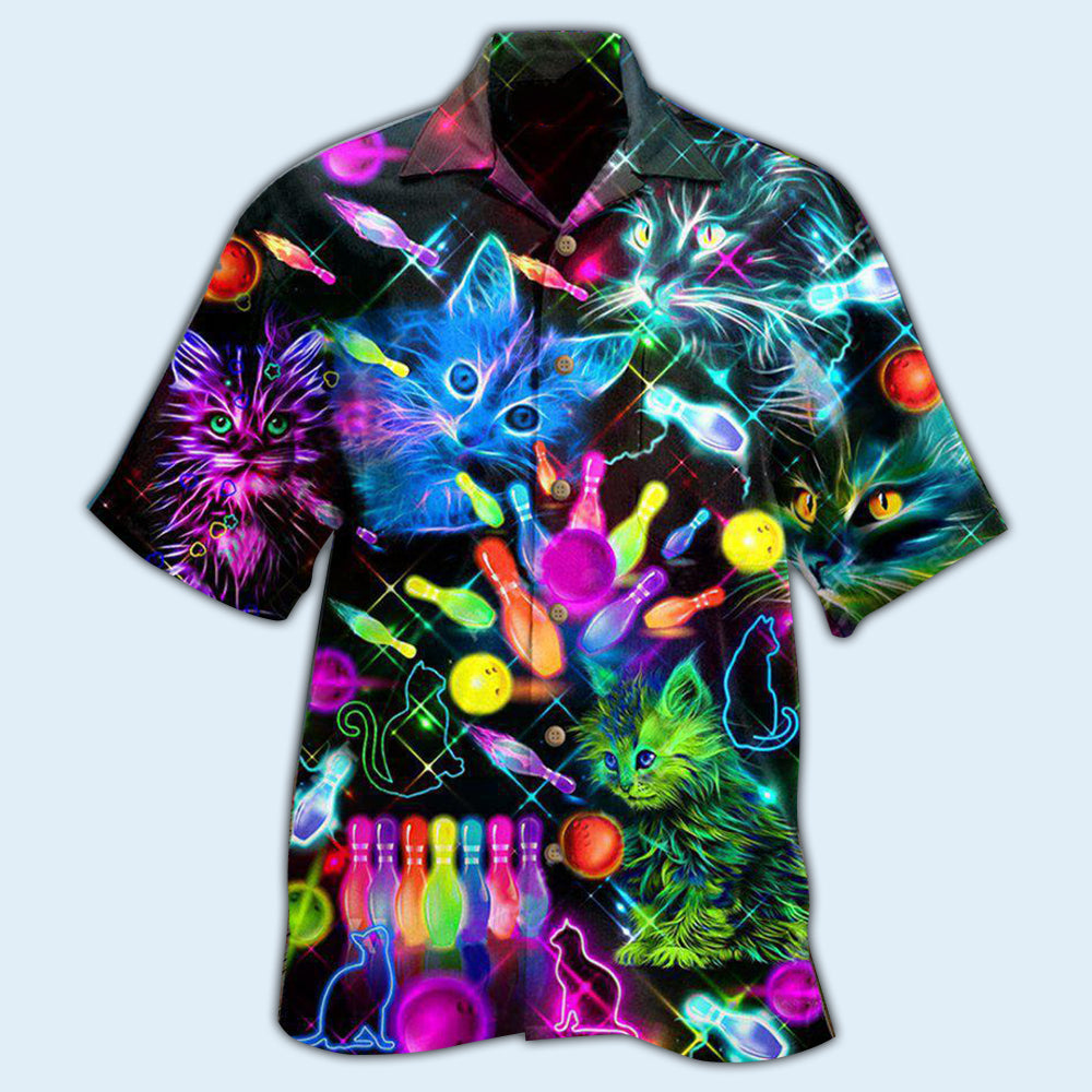 Bowling With My Cats - Hawaiian Shirt