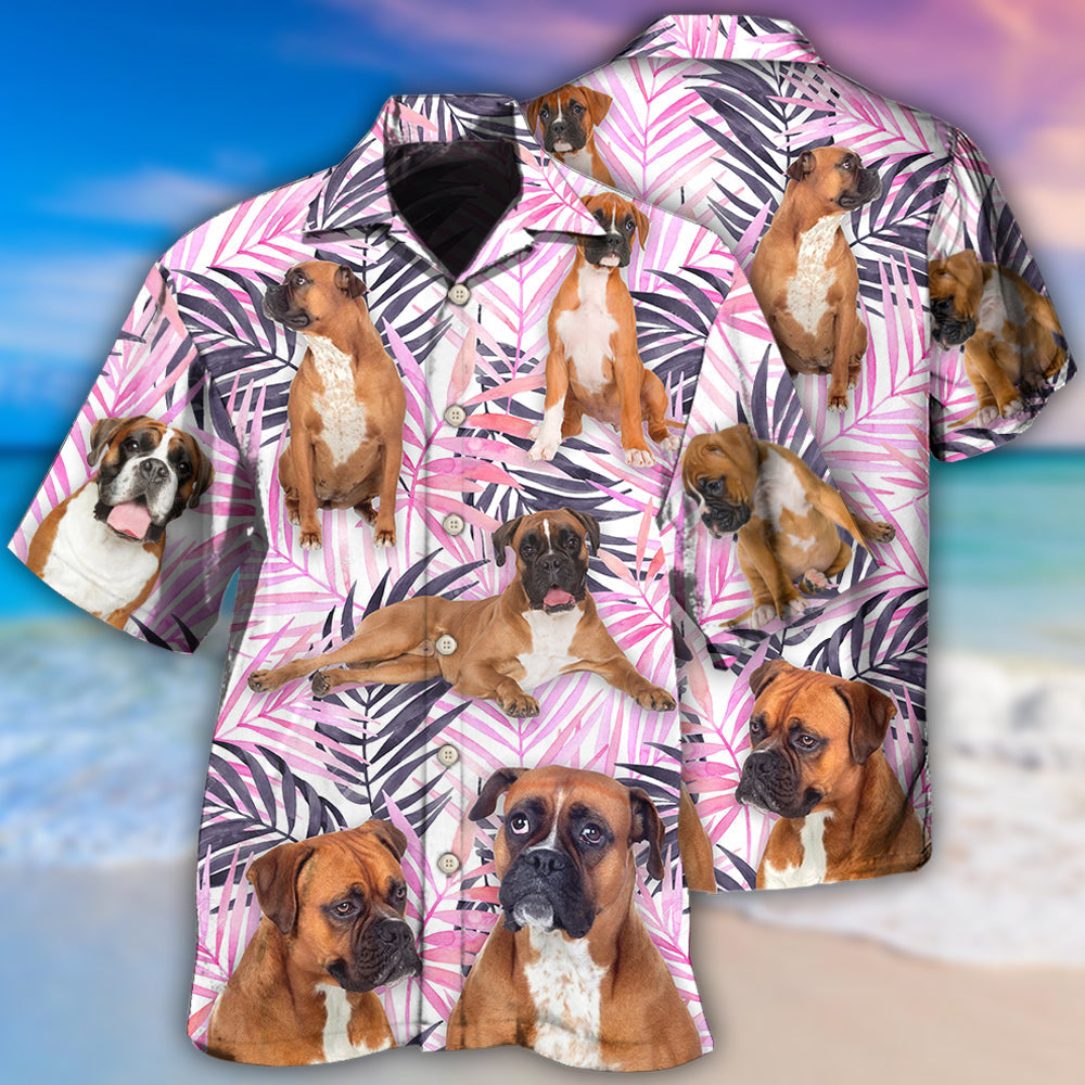 Boxer Tropical Leaf Style - Hawaiian Shirt