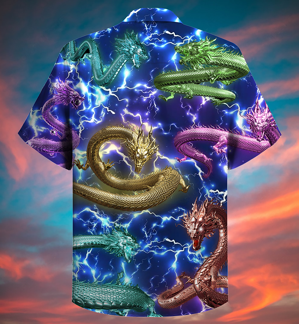 Dragon Love Life Amazing Lightning - Hawaiian Shirt