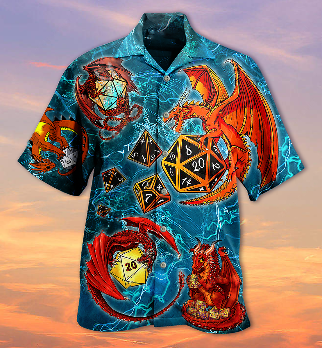 D20 Dragon Love Life Amazing Style - Hawaiian Shirt