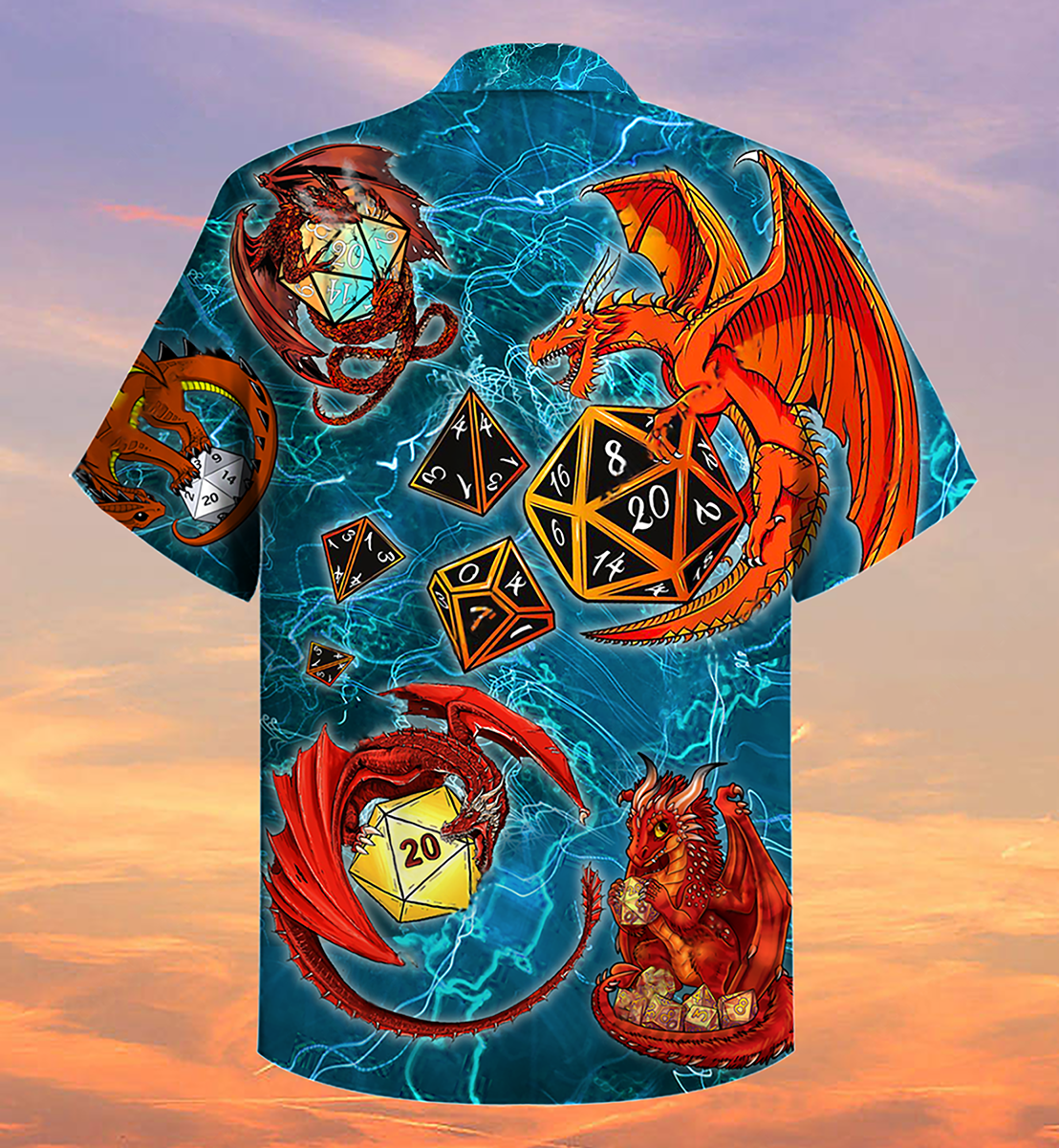 D20 Dragon Love Life Amazing Style - Hawaiian Shirt