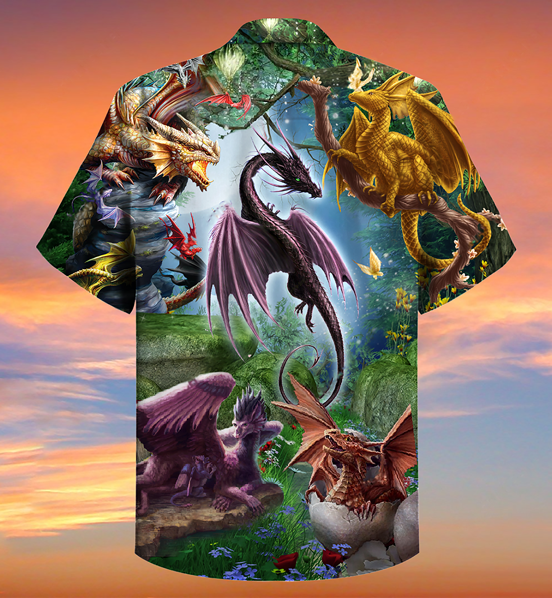 Dragon Fly Love Life Love Sky - Hawaiian Shirt
