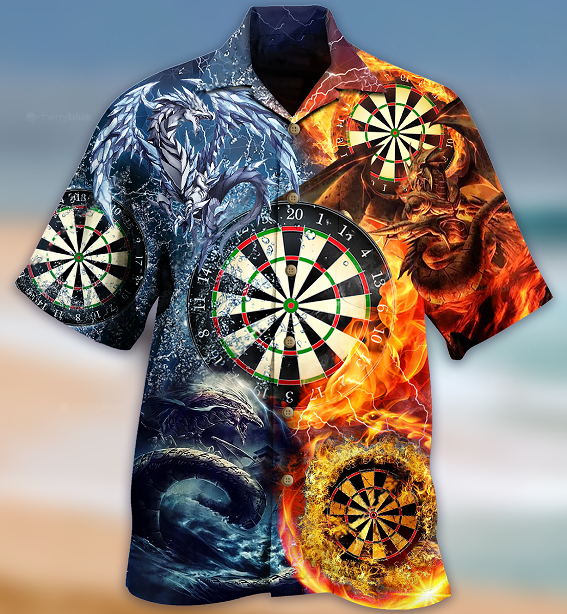 Darts Dragon Love Life Style- Hawaiian Shirt