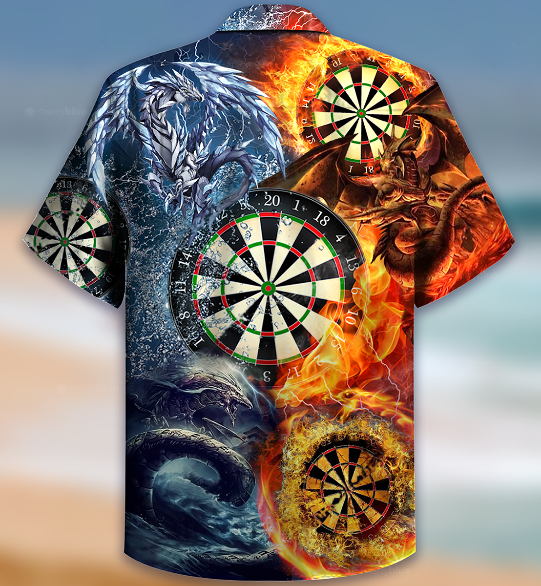 Darts Dragon Love Life Style- Hawaiian Shirt