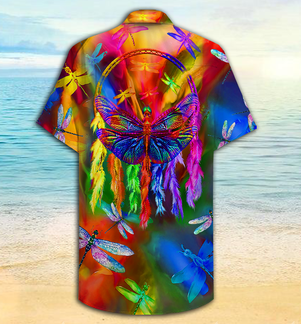 Dragon Dragonfly Colorful Love Life  - Hawaiian Shirt