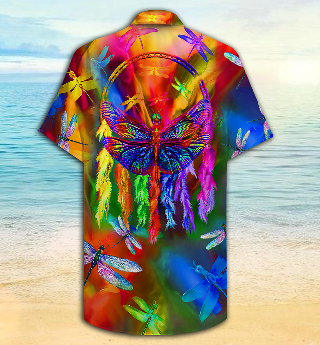 Dragon Dragonfly Colorful Love Life  - Hawaiian Shirt