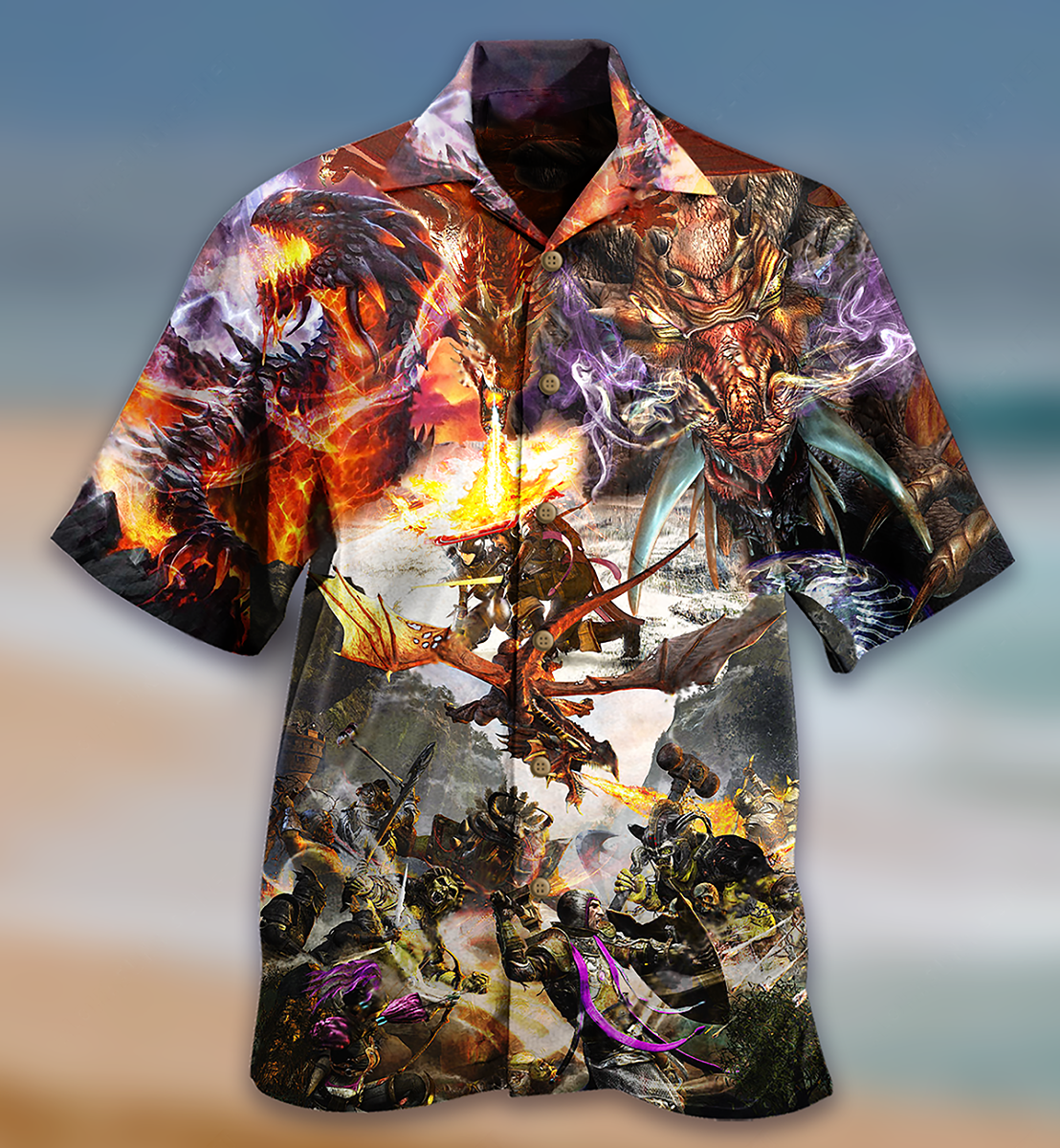 Dragon Love Life Combat Amazing - Hawaiian Shirt