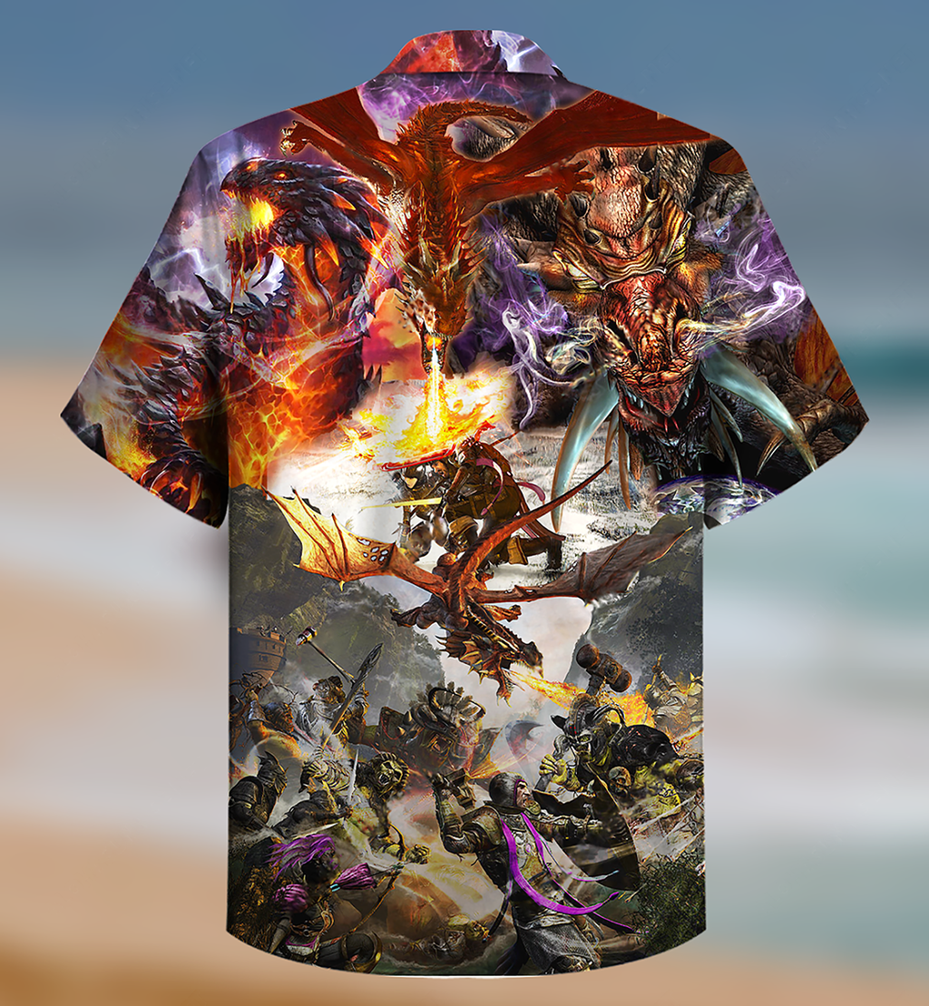 Dragon Love Life Combat Amazing - Hawaiian Shirt