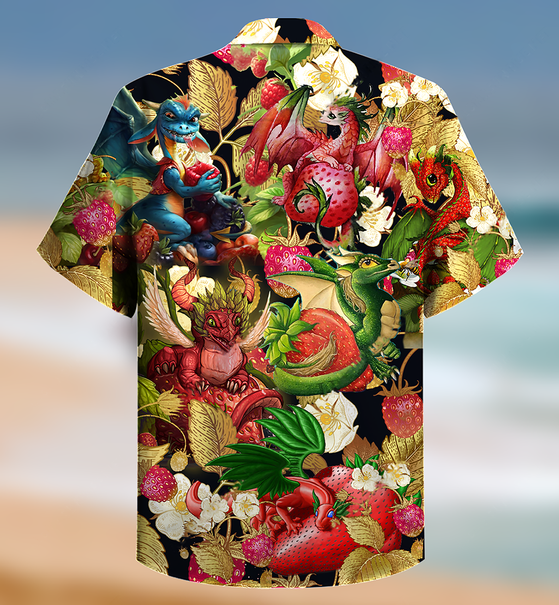 Dragon Fruit Strawberry Love Life Amazing - Hawaiian Shirt
