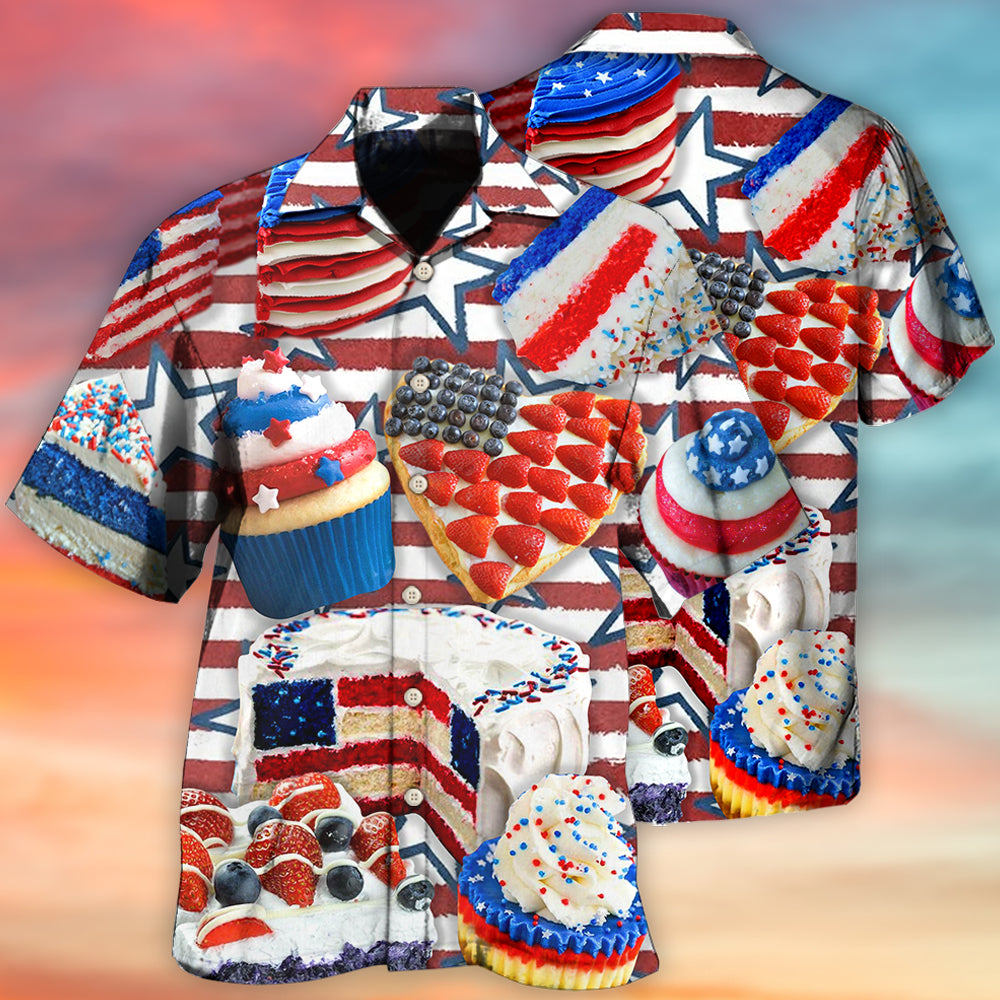 Baking Independence Day Cake Style - Hawaiian Shirt