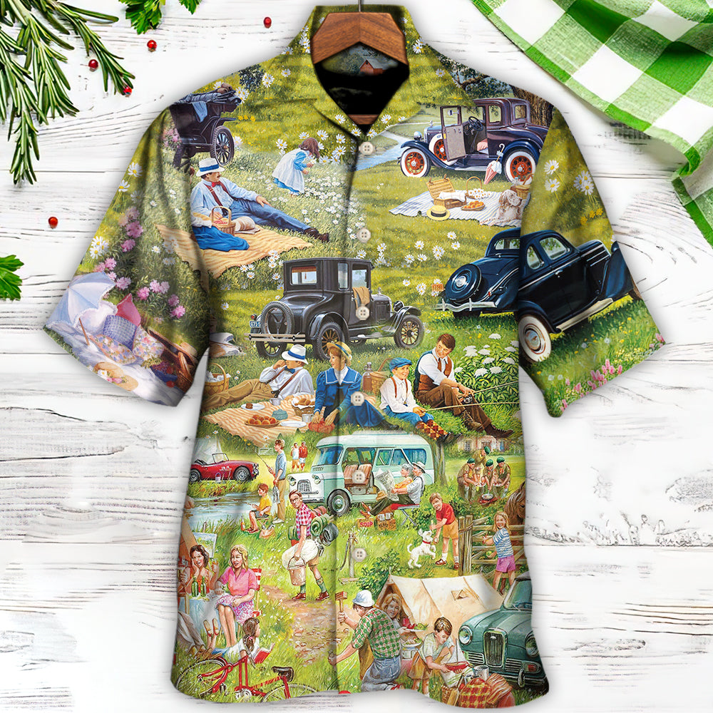 Camping It's Picnic Time So Funny - Hawaiian Shirt