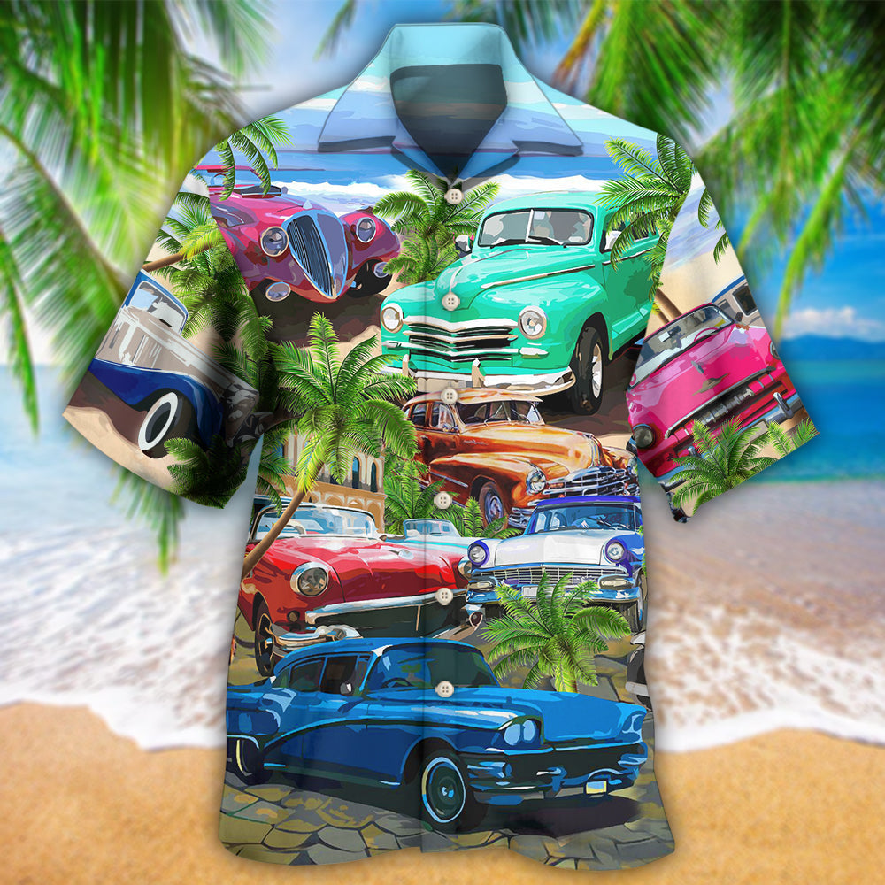 Car Classic Make Me Happy Love Beach - Hawaiian Shirt