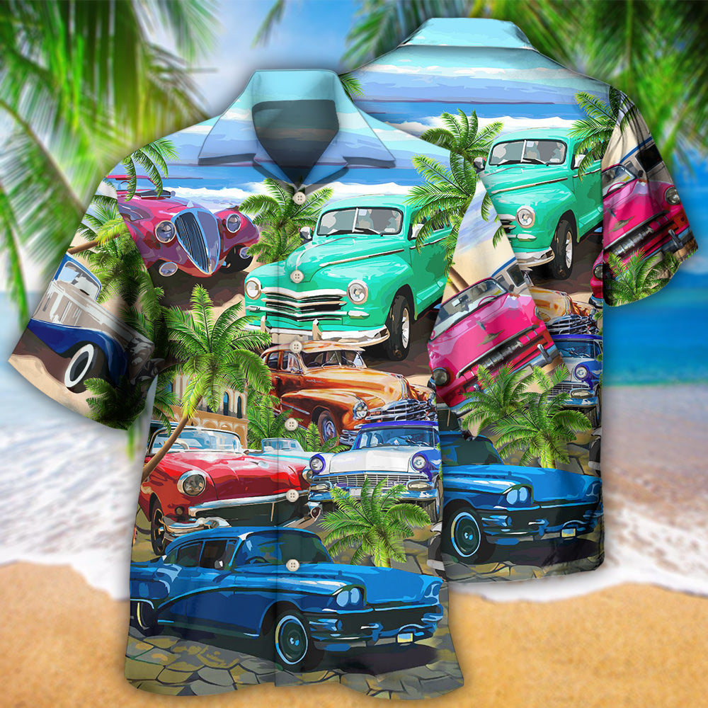Car Classic Make Me Happy Love Beach - Hawaiian Shirt