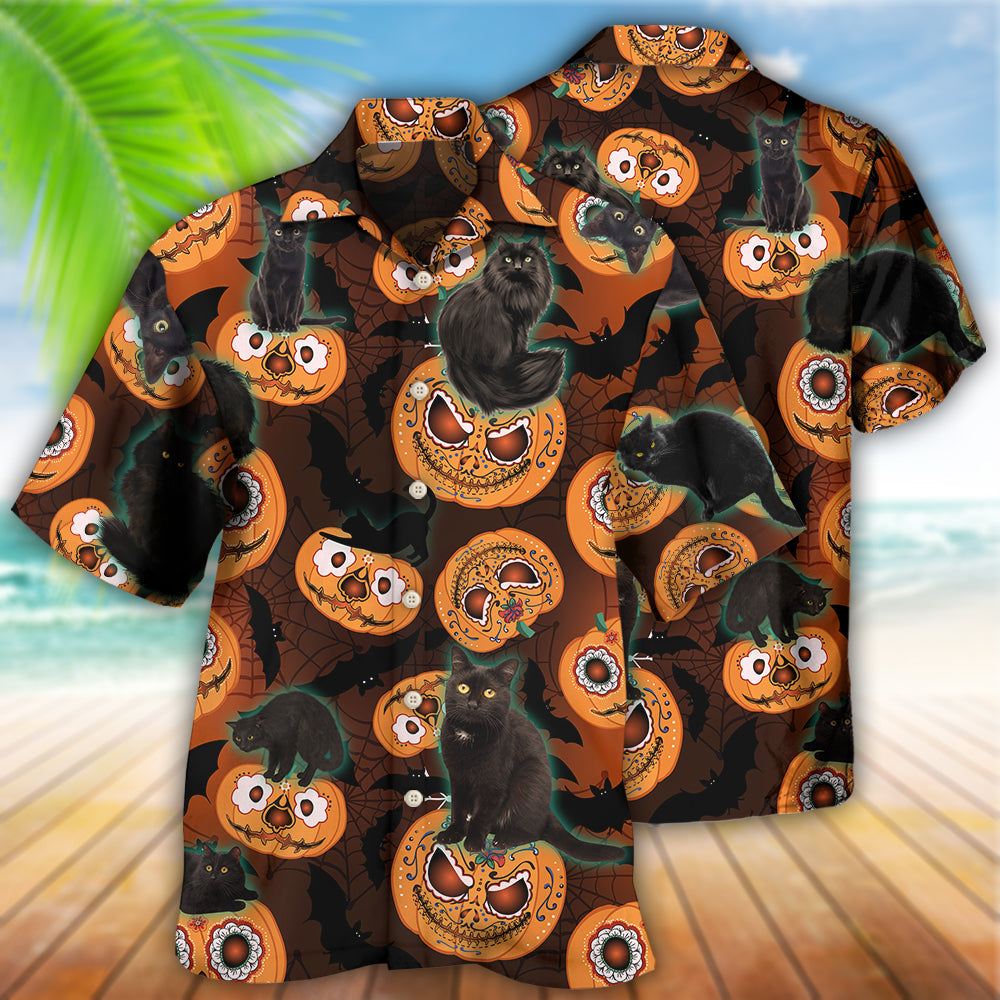 Halloween Is Better Cat Make - Hawaiian Shirt