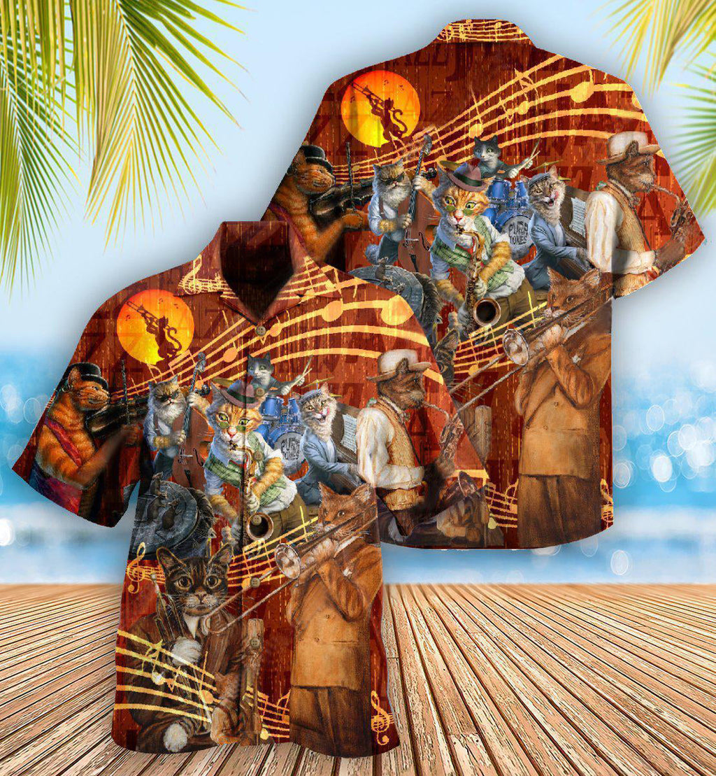 Cat To Be A Jazz - Hawaiian Shirt
