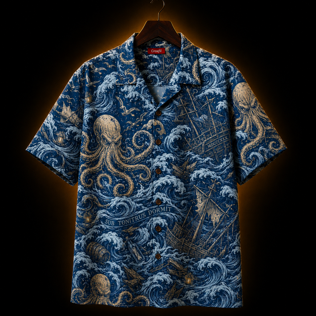 Sub Tonitru Dormit — Kraken Storm Hawaiian Shirt