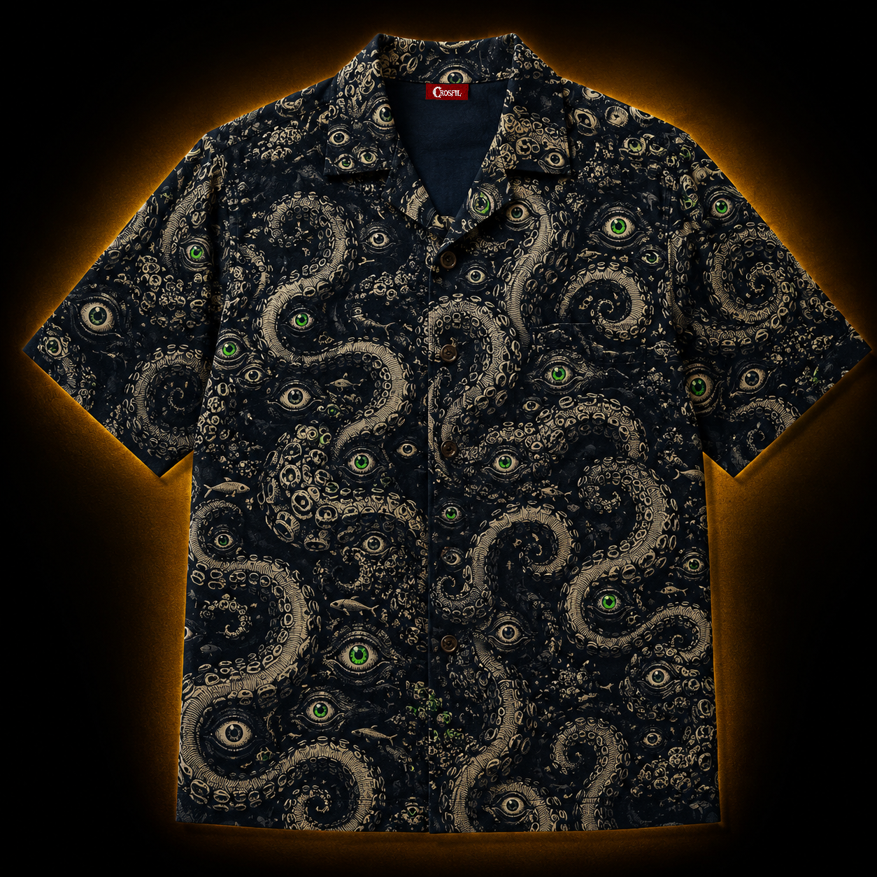Deep One Eyes — Cursed R'lyeh Hawaiian Shirt