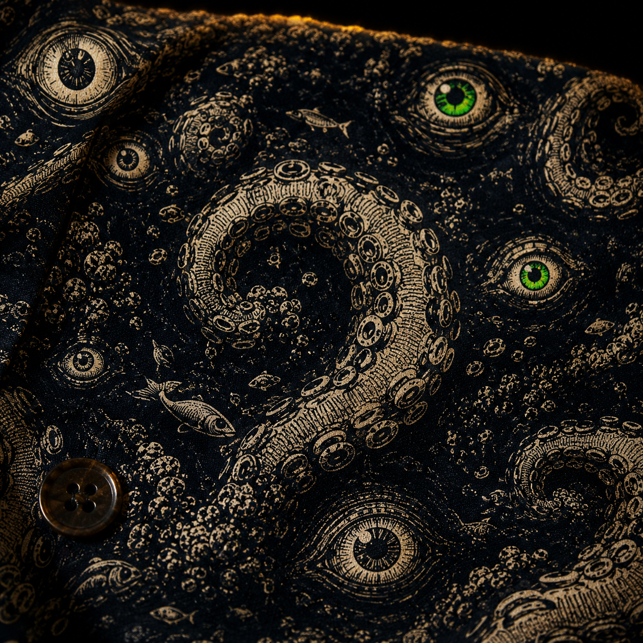 Deep One Eyes — Cursed R'lyeh Hawaiian Shirt