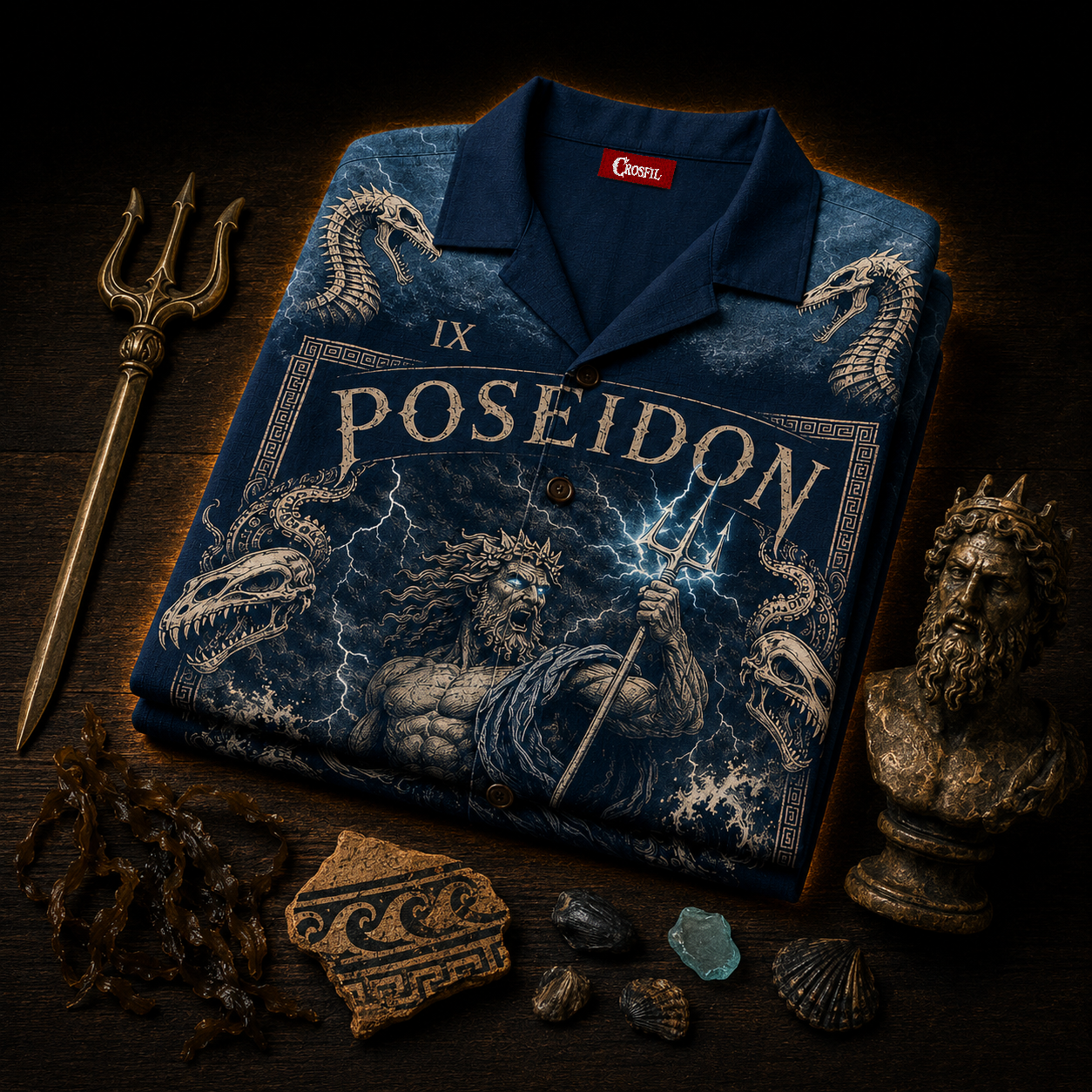 Poseidon IX — Earth Shaker Hawaiian Shirt