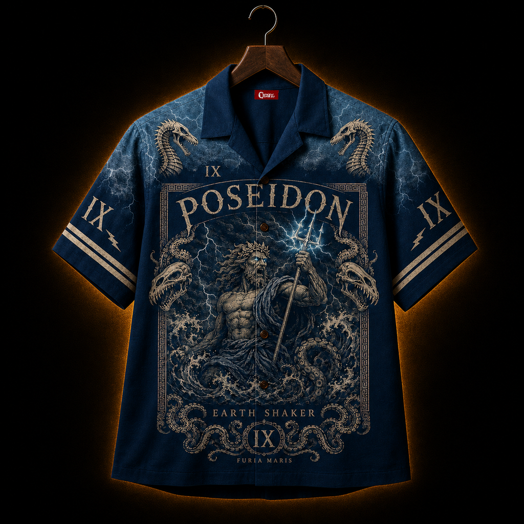 Poseidon IX — Earth Shaker Hawaiian Shirt