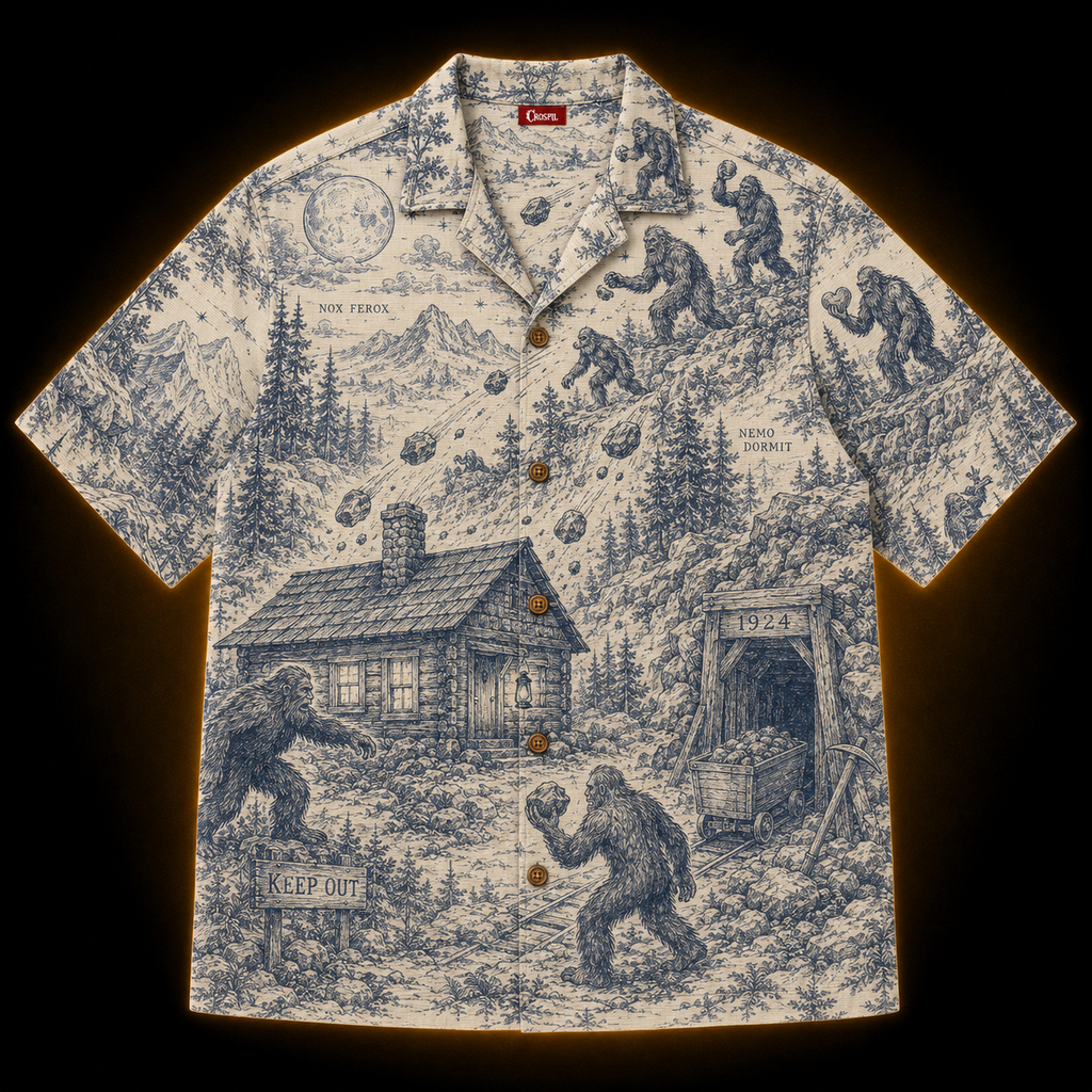 Crosfil The Siege 1924 Hawaiian Shirt — Bigfoot Toile Print