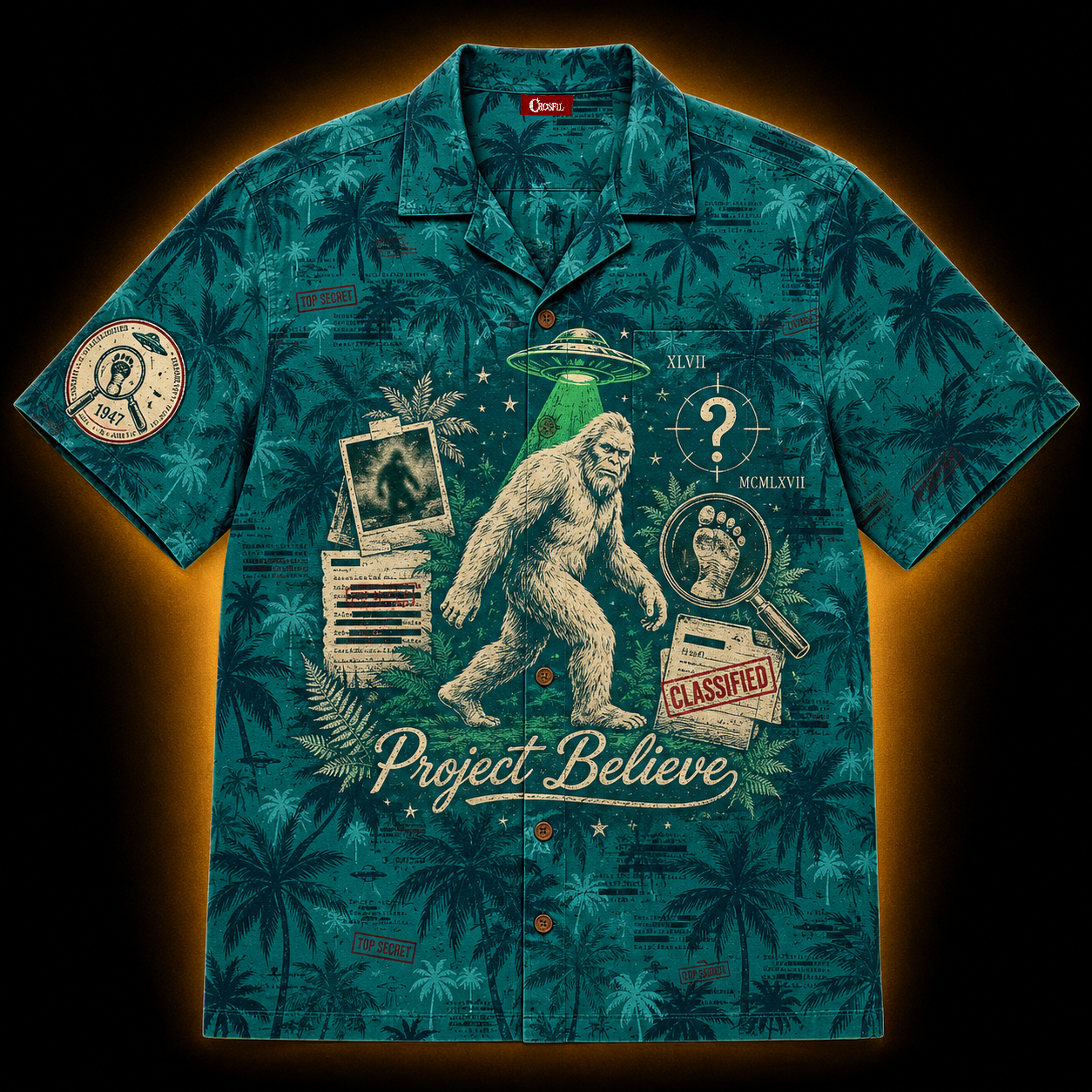 Project Believe — Classified Cryptid File Hawaiian Shirt