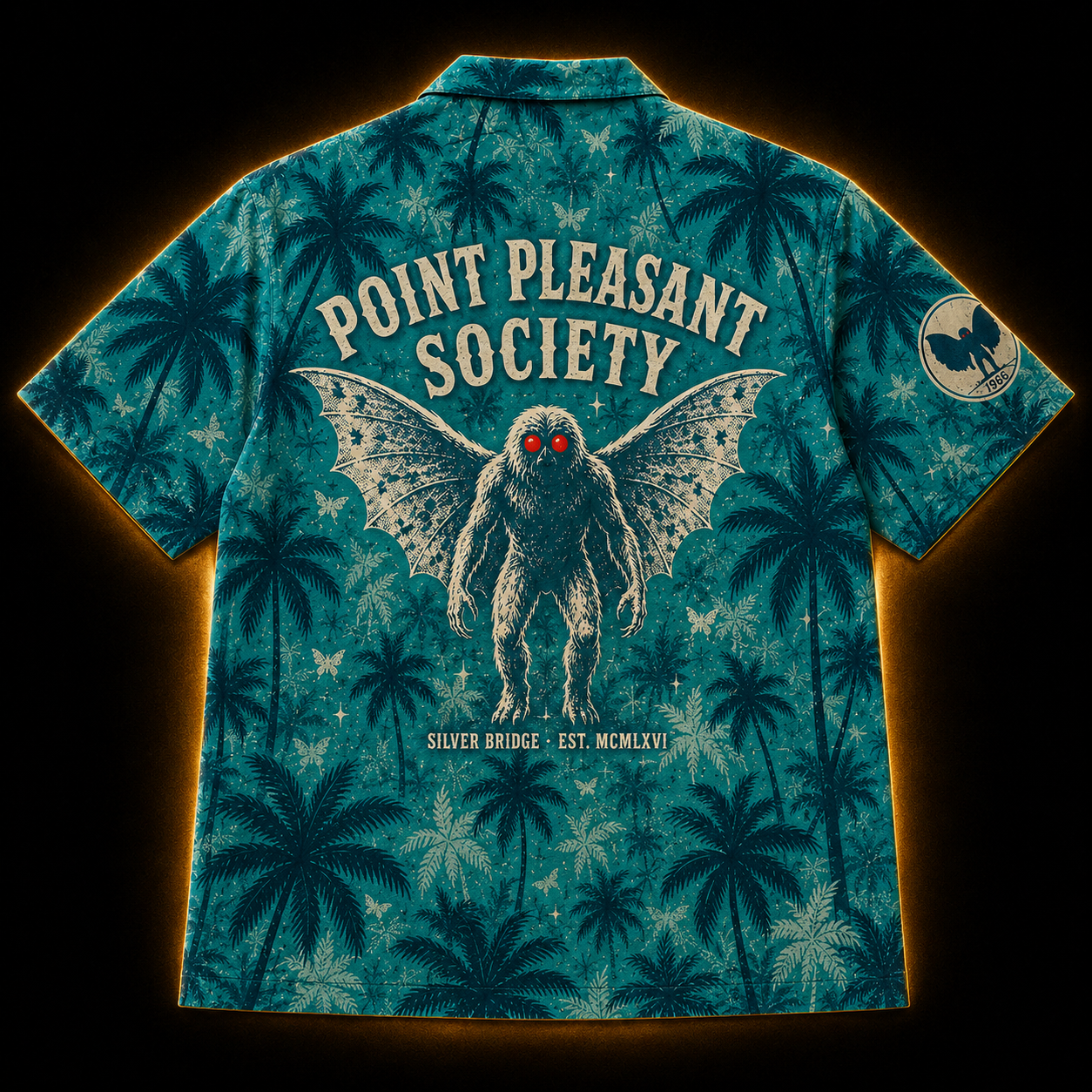 Mothman '66 — Point Pleasant Cryptid Hawaiian Shirt