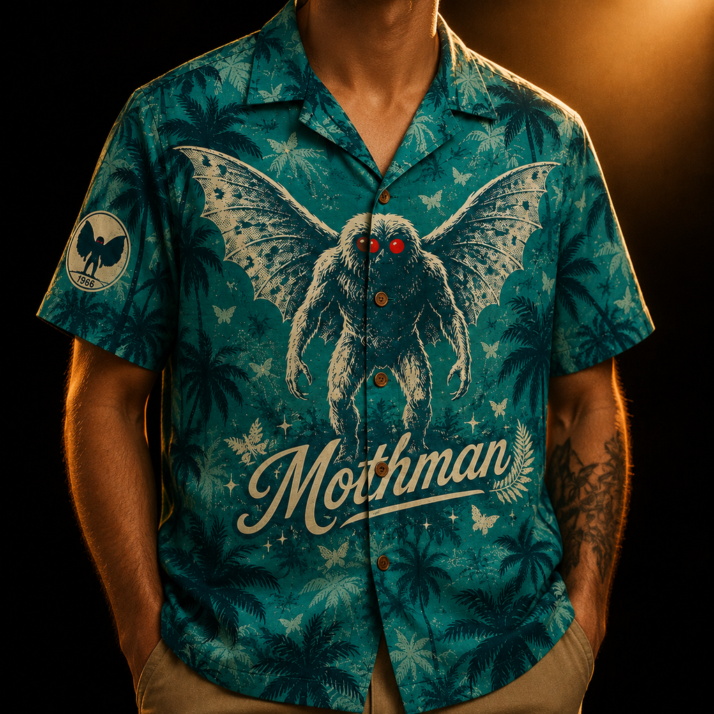 Mothman '66 — Point Pleasant Cryptid Hawaiian Shirt