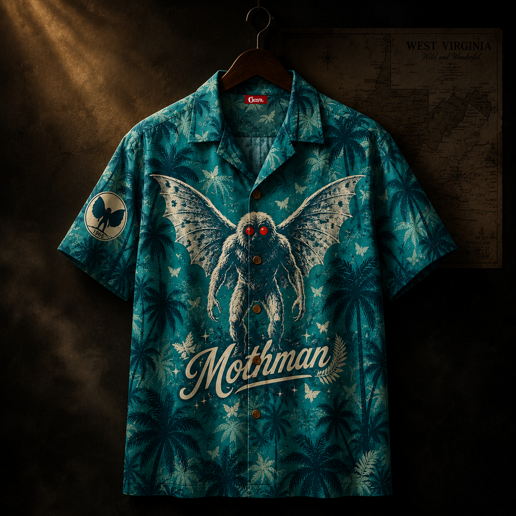 Mothman '66 — Point Pleasant Cryptid Hawaiian Shirt
