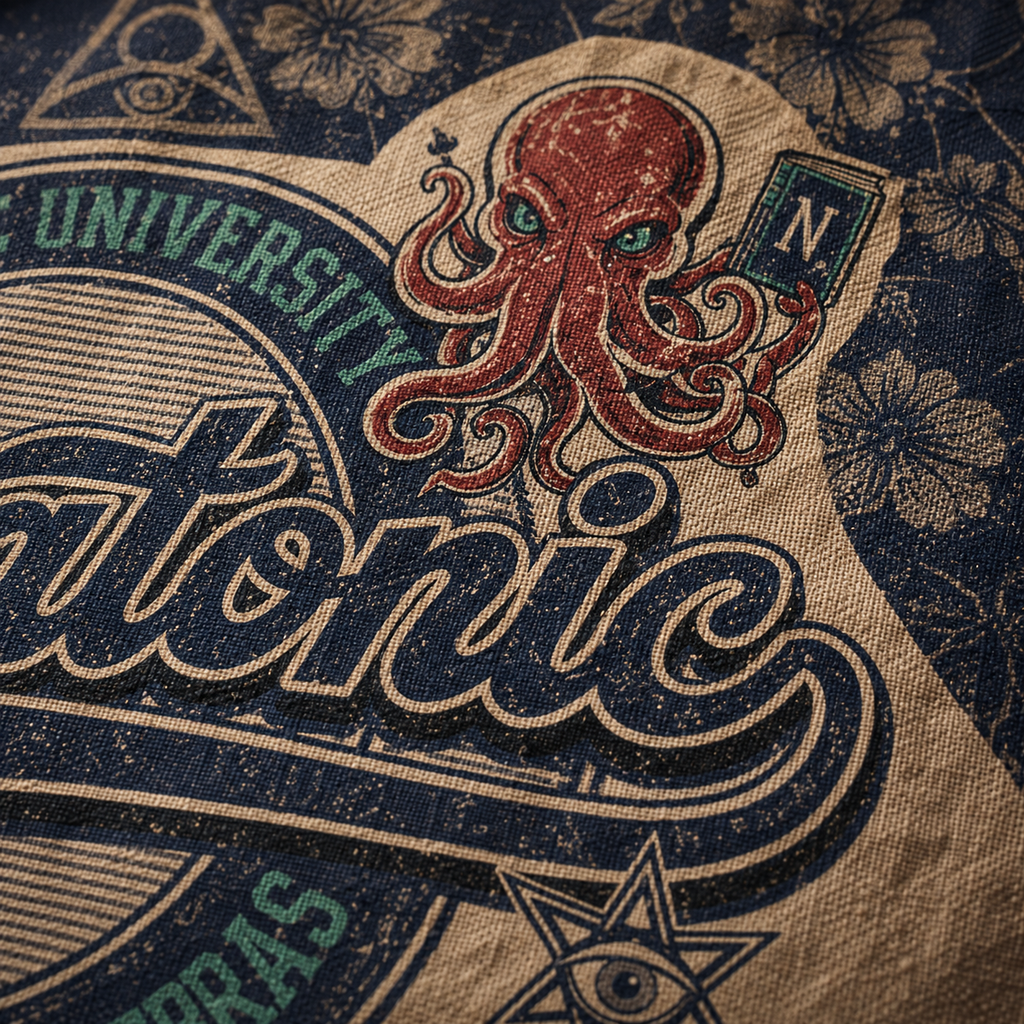 Miskatonic University — Cthulhu Varsity Hawaiian Shirt