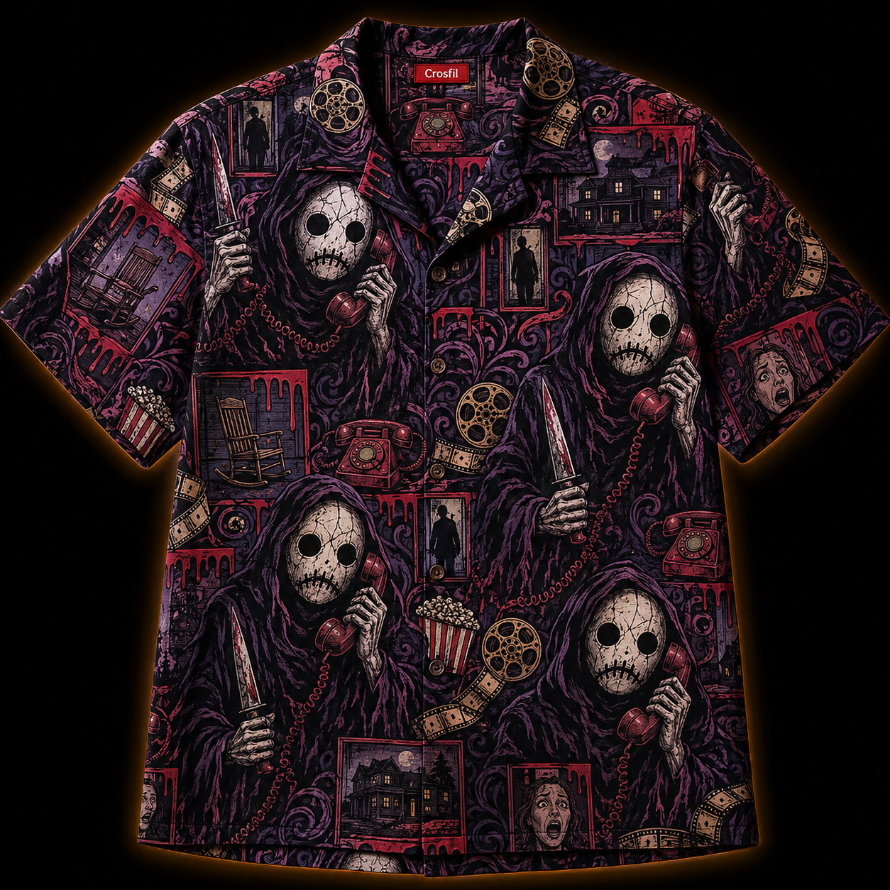 The Caller — Slasher Horror Hawaiian Shirt