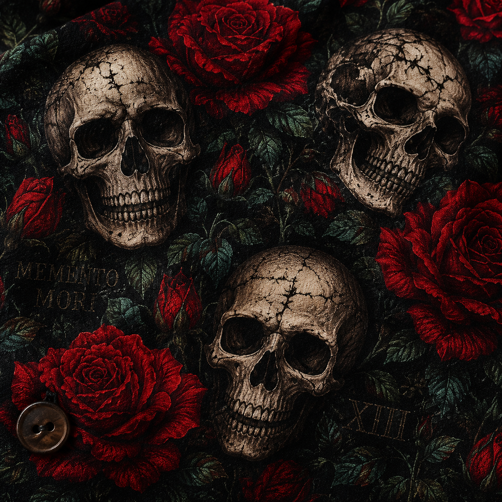 Skull Garden — Memento Mori Hawaiian Shirt