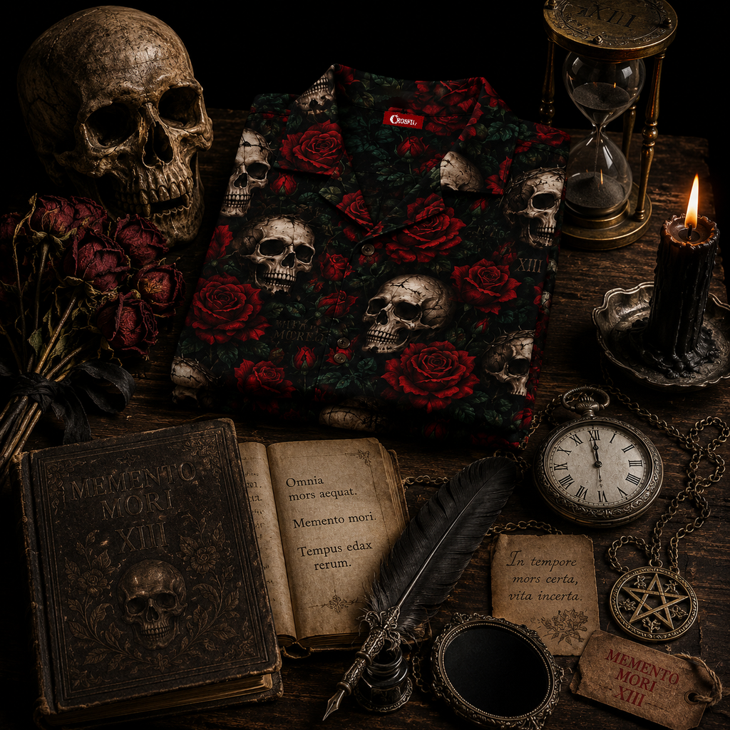 Skull Garden — Memento Mori Hawaiian Shirt