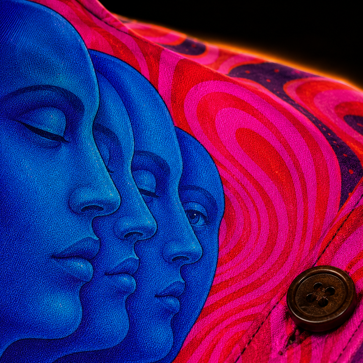 The Sleeping Choir: Daylight — Psychedelic Faces Hawaiian Shirt